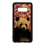 Coque bois panda pour s10e silicone telephone ecolo geant personnalis� portable animaux ours nature plante ...