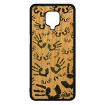 Coque en bois redmi note 9s silicone empreinte main doigt de protection trace de original femme gris ...