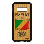 Coque en bois pour s10e silicone j'peux pas j'vais au congo humour republique du foot mobile jeux olympiques ...