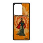 Coque bois s20 ultra silicone super princesse telephone bd housse humoristique femme orange design heros ...
