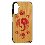 Coque bois pour samsung a25 5g silicone yin et yang plume bicolore ying asie mobile image case noir imprimé ... Coque bois pour samsung a25 5g silicone yin et yang plume bicolore ying asie mobile image case noir imprimé ...