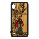 Coque bois pour samsung galaxy a10 silicone super princesse heros comics original drole comique case ...
