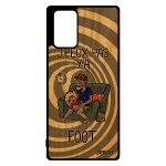 Coque vrai bois samsung note 20 silicone j'peux pas y'a foot humoristique bande dessin�e texte noir rigide ...