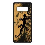 Coque bois samsung note 8 silicone salamandre gar�on unique gris lezard a samsung galaxy note 8