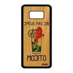 Coque en bois pour samsung s8 silicone j'peux pas j'ai mojito fr�ne rouge samsung galaxy s8