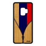 Coque en bois samsung s9 silicone drapeau russie russe foot swag mobile a samsung galaxy s9