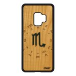 Coque bois signe scorpion pour samsung s9 silicone de protection mobile a samsung galaxy s9