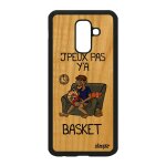 Coque bois silicone a6 + plus 2018 j'peux pas y'a basketball jpeux etui bande dessine comique texte ...