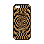Coque bois silicone pour iphone 5 5s se illusion d'optique noir et blanc geometrie 64 go carreaux de ...