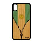 Coque en bois silicone iphone xr drapeau argentine argentin jo case foot a
