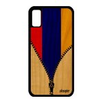 Coque bois silicone iphone xs drapeau armenie armenien foot noir basket de iphone xs