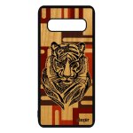 Coque bois silicone s10 plus tigre mobile dessin caoutchouc jolie samsung galaxy s10 plus