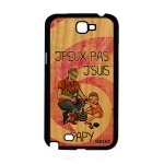 Coque bois silicone pour samsung note 2 j'peux pas j'suis papy motif drole etui papi je antichoc rose ...