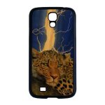 Coque bois silicone samsung s4 leopard guepard jaguar souple animaux eclair orage telephone sauvage cover ...