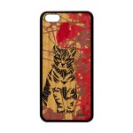 Coque en bois telephone silicone iphone 5c chat petit tigr� mignon 4g rose apple iphone 5c
