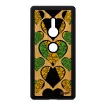 Coque en bois xperia xz2 silicone drapeau jamaique jamaicain i love tpu foot case rasta telephone etui ...