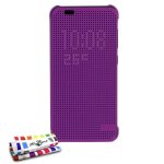 Coque case htc one a9  dot touch   dot view violet folio design (b23)