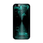 Coque case iphone 4 / 4s gomtrique rayon x violet