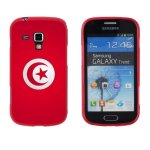Coque case samsung galaxy trend drapeau tunisie silicone rouge souple (tpu) Coque case samsung galaxy trend drapeau tunisie silicone rouge souple (tpu)