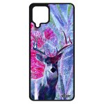 Coque cerf samsung galaxy a12 silicone smartphone case faon biche etui dessin animaux gibier nature foret ...