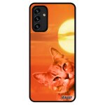 Coque chat pour galaxy a13 4g silicone caoutchouc animal orange matou design ciel felin case animaux ...
