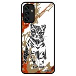 Coque chat samsung a13 4g silicone case mignon azteque chaton sm - a13 4g5f marron graphique motif etui ...