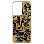 Coque chat pour samsung s21 ultra en bois veritable et silicone moustache pas cher chaton petit mignon ...