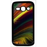 Coque - colorfull arc en ciel - compatible avec samsung galaxy ace 3 - plastique - bord noir