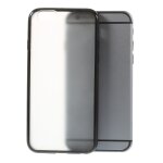 Coque contour gel type bumper avec dos transparent mat pour iphone 6s