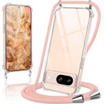 Coque avec cordon pour google pixel 8, collier r�glable t�l�phone etui portable lanyard case transparent ...