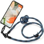 Coque cordon pour google pixel 9 pro xl, protection antichoc renforce avec cordon dtachable bleu - ...