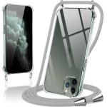 Coque avec cordon pour iphone 11 pro, collier rglable tlphone etui portable lanyard case transparent ...