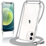 Coque avec cordon pour iphone 12 mini 5, 4 , collier rglable tlphone etui portable lanyard case transparent ...
