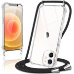 Coque avec cordon pour iphone 12 / iphone 12 pro 6, 1 , collier rglable tlphone etui portable lanyard ...