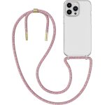 Coque cordon pour iphone 13 pro max - cover bumper transparent avec collier - case tour de cou - protection ...