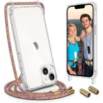 Coque avec cordon pour iphone 14 6, 1 , avec r�glable collier t�l�phone lanyard case housse - tour de ...