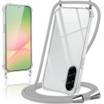 Coque avec cordon pour samsung galaxy a56, collier r�glable t�l�phone etui portable lanyard case transparent ...