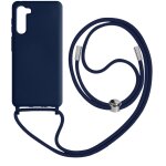 Coque cordon pour samsung galaxy s23 lani�re tour du cou 80cm bleu nuit