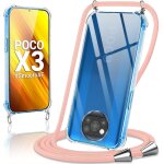 Coque avec cordon pour xiaomi poco x3 / x3 nfc 4g / x3 pro 6, 67 , collier r�glable t�l�phone etui portable ...