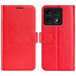 Coque en cuir horizontale pour xiaomi 14t r64, rouge