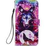 Coque cuir pour samsung galaxy s21 5g etui a rabat motif dessin pour filles femmes, portefeuille housse ...