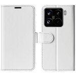 Coque en cuir textur�e pour xiaomi 15 pro r64, blanc