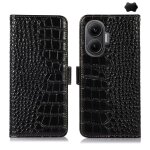 Coque en cuir de vachette pour redmi turbo 4 pro, noir