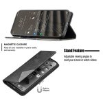 Coque compatible avec doro 8220 housse de tlphone portable pu support en cuir magntique wallet cover ...