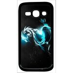 Coque - dragon tribal - compatible avec samsung galaxy ace 3 - plastique - bord noir