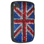 Coque drapeau anglais strass pour blackberry curve 8520 union jack