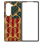 Coque drapeau etats unis usa americain samsung galaxy z fold 6 bois naturel silicone basket foot i love ...