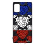 Coque drapeau france fran�ais samsung galaxy a41 en silicone telephone de protection case football bleu ...