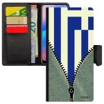 Coque drapeau grece grec a rabat galaxy a52 cuir portefeuille a clapet jeux olympiques housse etui euro ...
