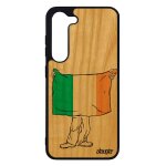 Coque drapeau irlande irlandais antichoc pour samsung s23 bois silicone telephone mobile jo rugby foot ...